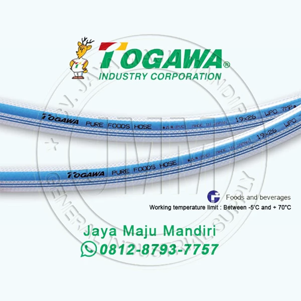 TOGAWA PVC HOSE - PURE FOODS BRAID HOSE 1" 25mm  - Japan