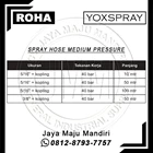 ROHA YOXSPRAY HOSE - SPRAY HOSE MEDIUM PRESSURE WITH COUPLING 3/8" 3