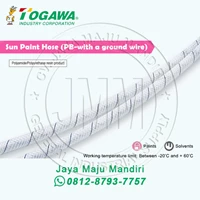 SELANG PVC TOGAWA - SUN PAINT HOSE TUBE PB-7 (WITH A GROUND WIRE) 6.5 x 10 mm - Japan
